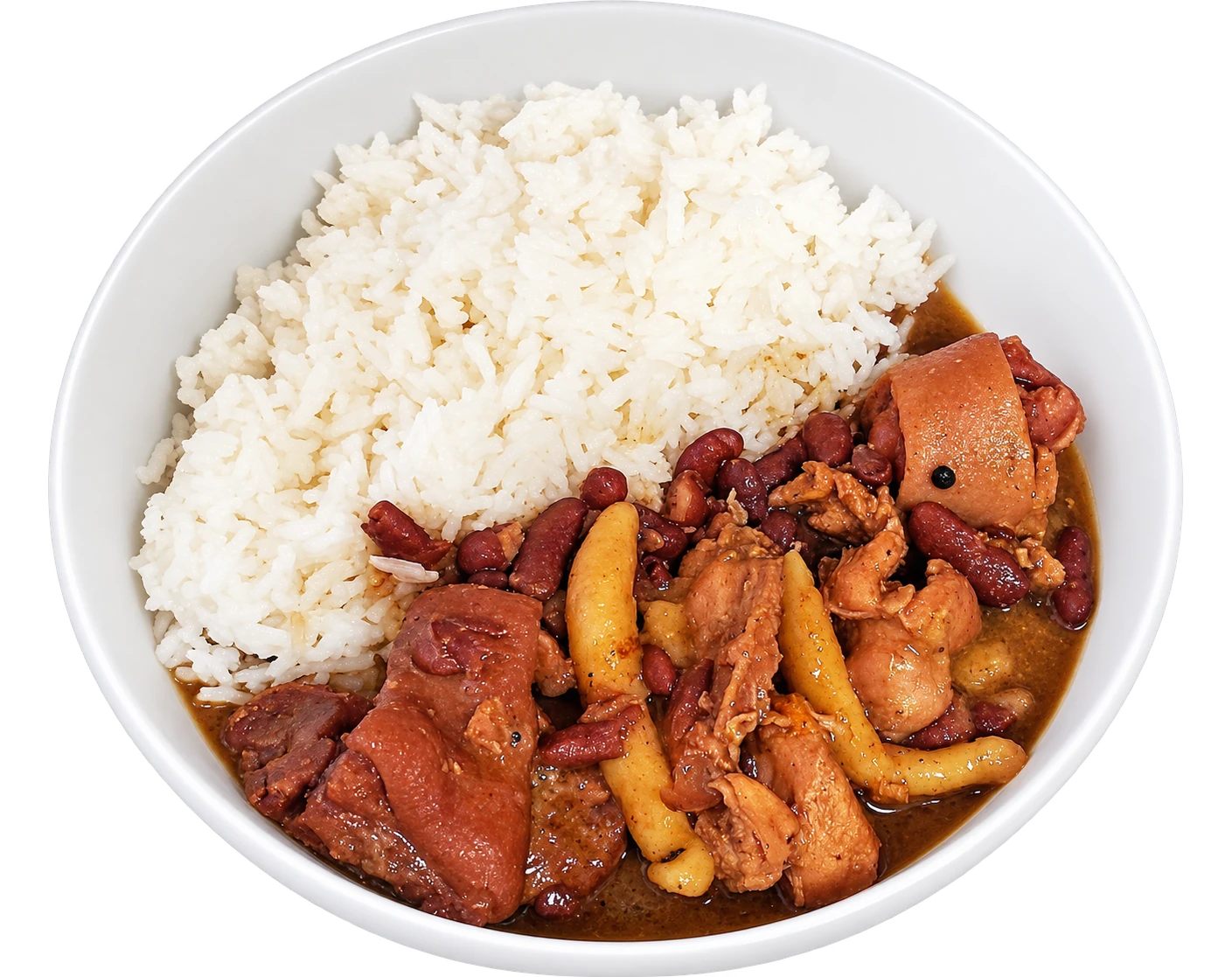 Stew Peas over Rice